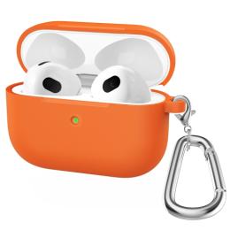  AirPods 3 Skal Silikon Med Krok Orange - Teknikhallen.se