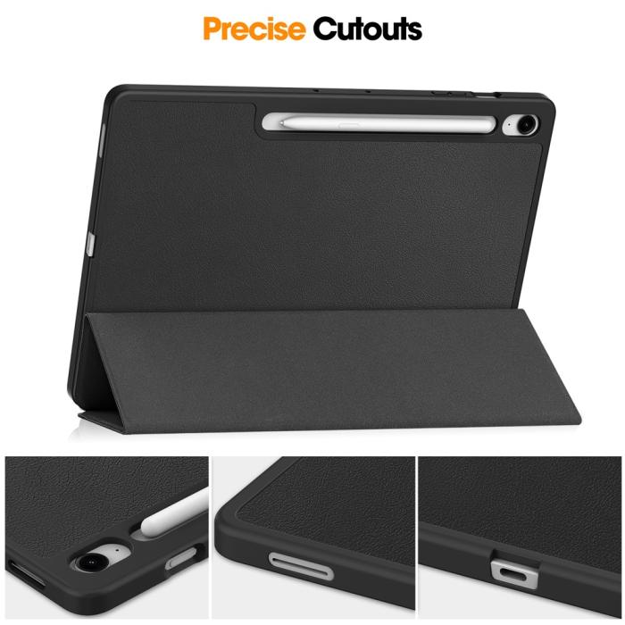 Bild 4,  Samsung Galaxy Tab S10 FE Plus Fodral Tri-Fold Pennhållare - Teknikhallen.se