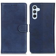  Samsung Galaxy S24 Fodral Solid L&auml;der Bl&aring; - Teknikhallen.se