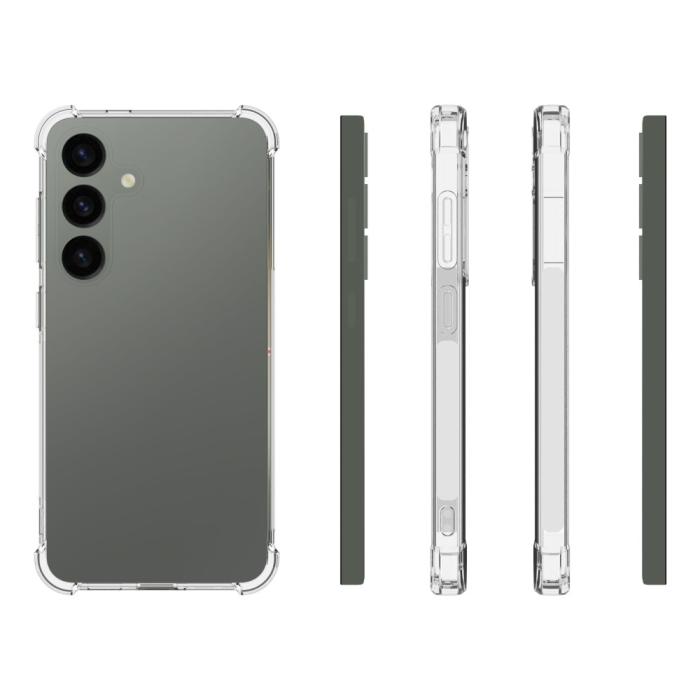 Bild 5,  Samsung Galaxy S24 Skal Shockproof TPU Transparent - Teknikhallen.se