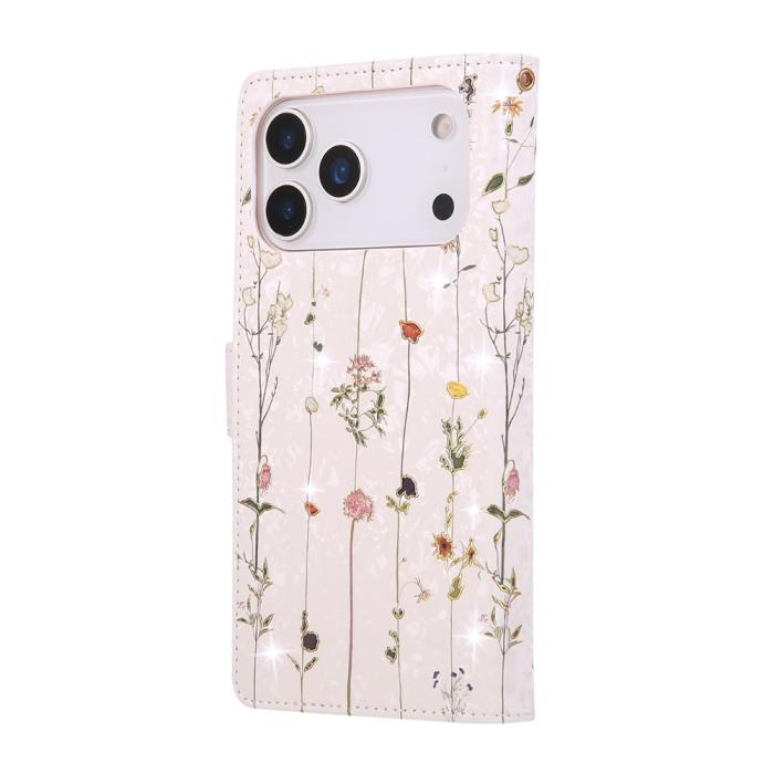 Bild 6,  iPhone 17 Pro Max Fodral RFID Läder Små Blommor - Teknikhallen.se