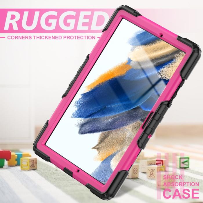 Bild 4,  Galaxy Tab A8 10.5 Skal Shockproof Hybrid Kickstand Strap - Teknikhallen.se