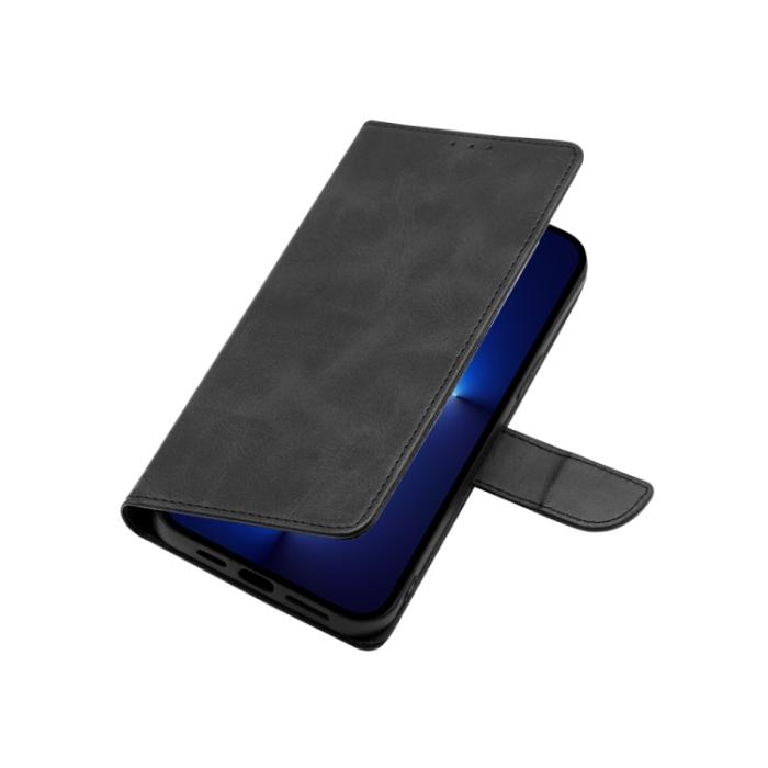 Bild 5,  Motorola Moto G13 / G23 / G53 5G Fodral Solid Läder Svart - Teknikhallen.se