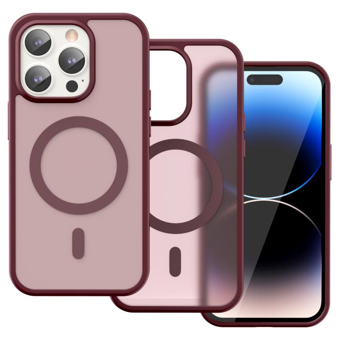 Bild 2, ColorPop ColorPop iPhone 14 Pro Skal CH MagSafe Matt Röd - Teknikhallen.se