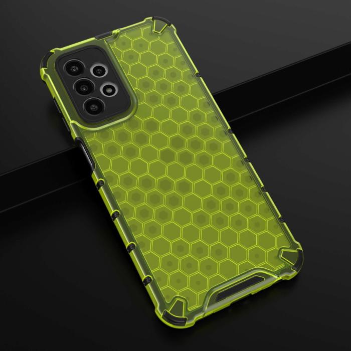 Bild 3,  Samsung Galaxy A23 5G Skal Honeycomb Shockproof Grön - Teknikhallen.se