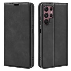 Samsung Galaxy S23 Ultra Fodral Flip Skin Touch Svart - Teknikhallen.se