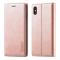 LC.IMEEKE iPhone X/Xs - LC.IMEEKE Läder Flip Fodral - Roséguld - Teknikhallen.se