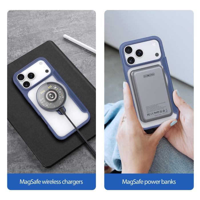 Bild 3, DUX DUCIS DUX DUCIS iPhone 17 Pro Fodral MagSafe Kickstand Skin X Pro - Teknikhallen.se
