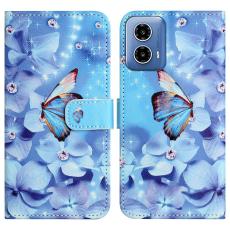  Motorola Moto G35 5G Fodral Med Tryck Fj&auml;ril / Blommor - Teknikhallen.se