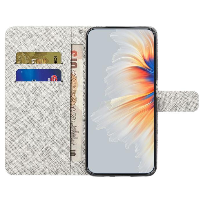Bild 2,  Motorola Moto G35 5G Fodral Med Tryck Fjäril / Blommor - Teknikhallen.se