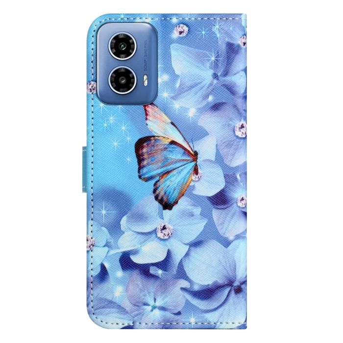 Bild 5,  Motorola Moto G35 5G Fodral Med Tryck Fjäril / Blommor - Teknikhallen.se