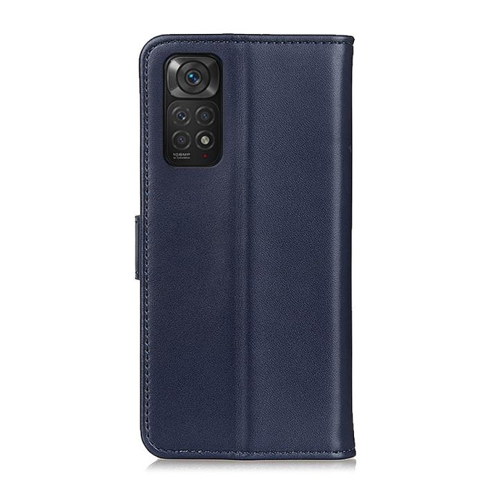 Bild 2,  Xiaomi Redmi Note 11 4G Fodral Läder Blå - Teknikhallen.se