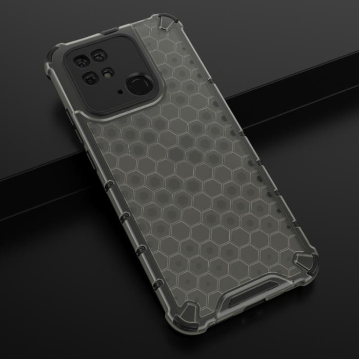Bild 4,  Xiaomi Redmi 10C Skal Armor Honeycomb Svart - Teknikhallen.se