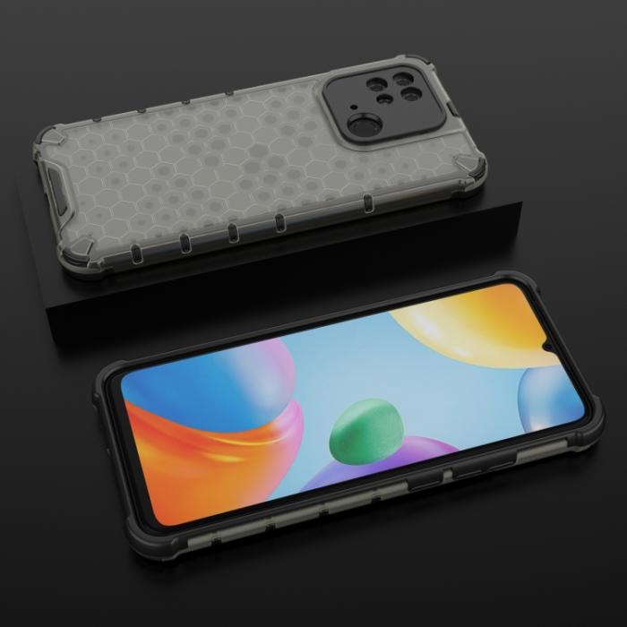 Bild 5,  Xiaomi Redmi 10C Skal Armor Honeycomb Svart - Teknikhallen.se