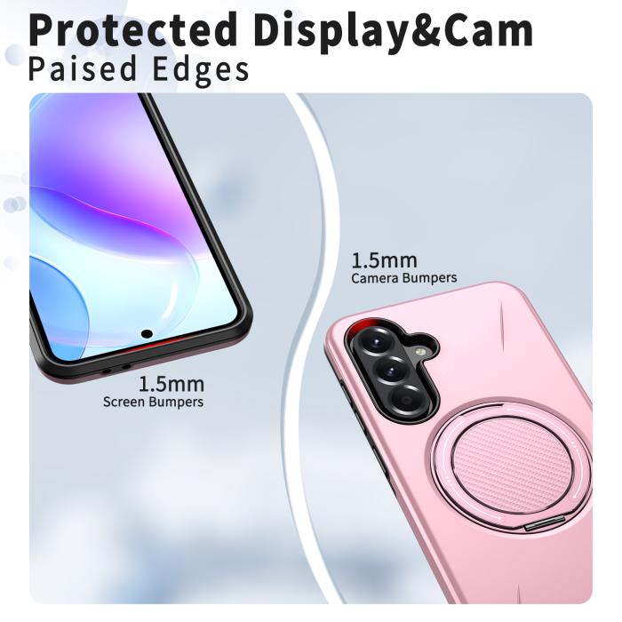 Bild 4,  Samsung Galaxy A27 5G Skal Magsafe Kickstand Rosa - Teknikhallen.se