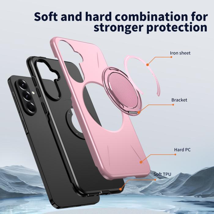 Bild 5,  Samsung Galaxy A27 5G Skal Magsafe Kickstand Rosa - Teknikhallen.se