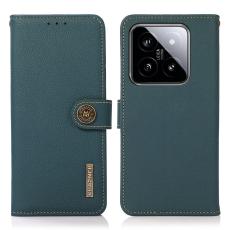 KHAZNEH KHAZNEH Xiaomi 14 Ultra Fodral RFID &Auml;kta L&auml;der Gr&ouml;n - Teknikhallen.se