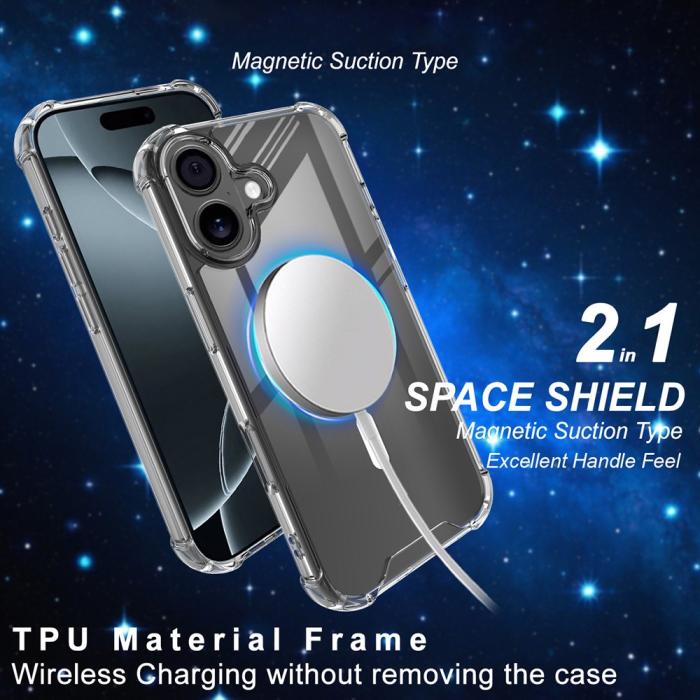 Bild 3, IMAK IMAK iPhone 17 Skal MagSafe Shockproof Transparent - Teknikhallen.se