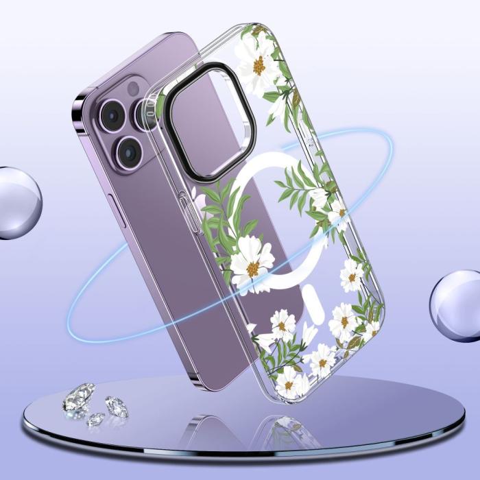Bild 2, Tech-Protect Tech-Protect iPhone 11 Pro Skal MagSafe MagMood Spring Floral - Teknikhallen.se