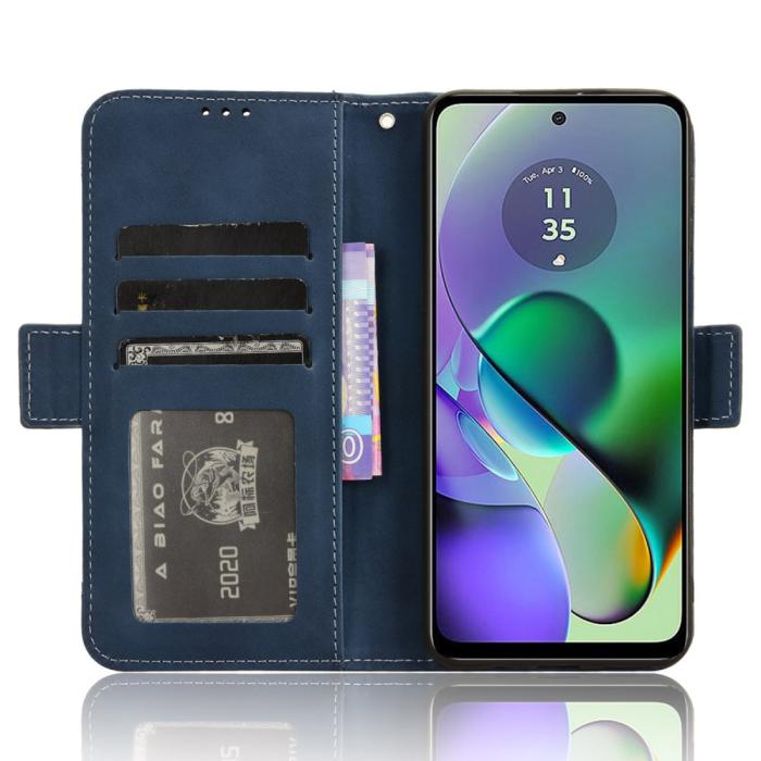 Bild 2,  Motorola Moto G54 5G Fodral Med Avtagbart Kortfodral Blå - Teknikhallen.se