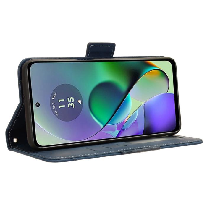 Bild 3,  Motorola Moto G54 5G Fodral Med Avtagbart Kortfodral Blå - Teknikhallen.se