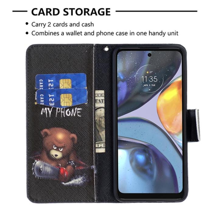 Bild 5,  Motorola Moto G22 Fodral Tryck Dont Touch My Phone - Teknikhallen.se