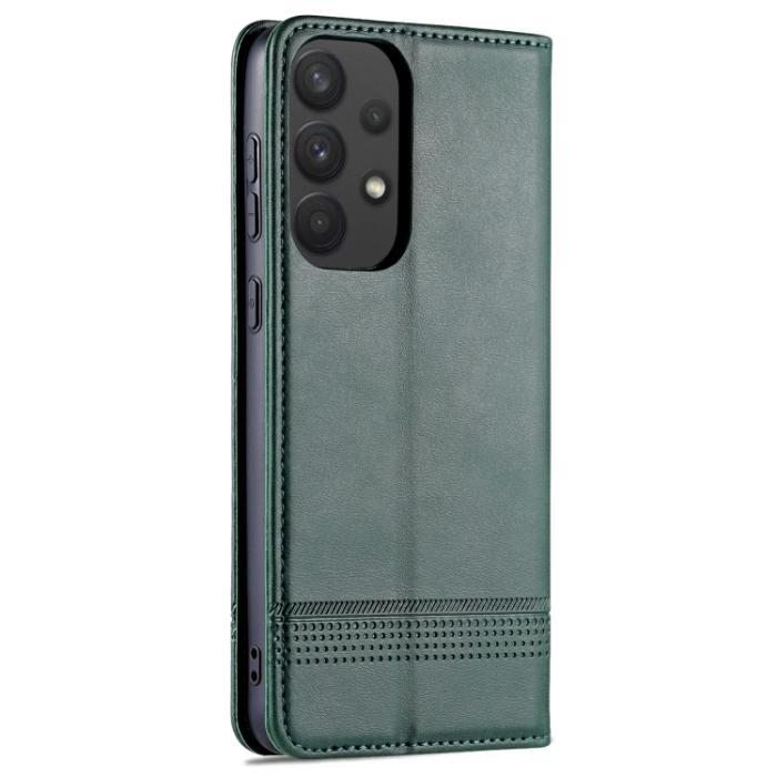 Bild 3, AZNS AZNS Samsung Galaxy A33 5G Fodral Flip Mörk Grön - Teknikhallen.se