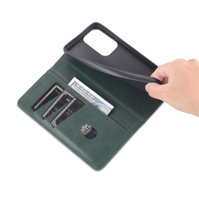 Bild 6, AZNS AZNS Samsung Galaxy A33 5G Fodral Flip Mörk Grön - Teknikhallen.se