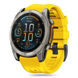 Tech-Protect Tech-Protect Garmin Fenix 5/6/6 Pro/7/8/E 47 mm Armband Silicone Gul - Teknikhallen.se