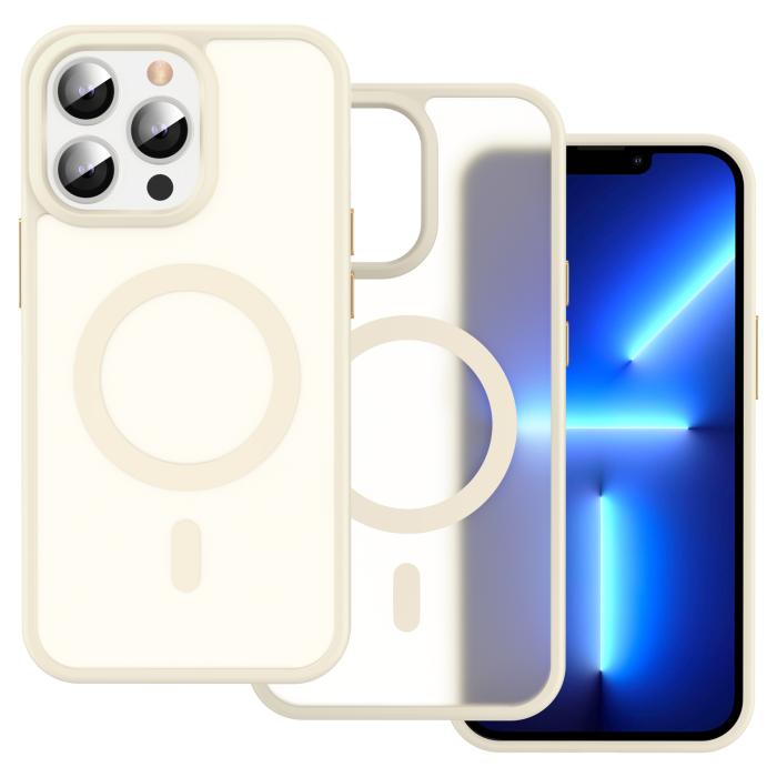 Bild 2, ColorPop ColorPop iPhone 13 Pro Skal CH MagSafe Matt Off White - Teknikhallen.se
