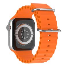 ColorPop Apple Watch 42/41/40/38 mm Armband Ocean Wave Orange - Teknikhallen.se