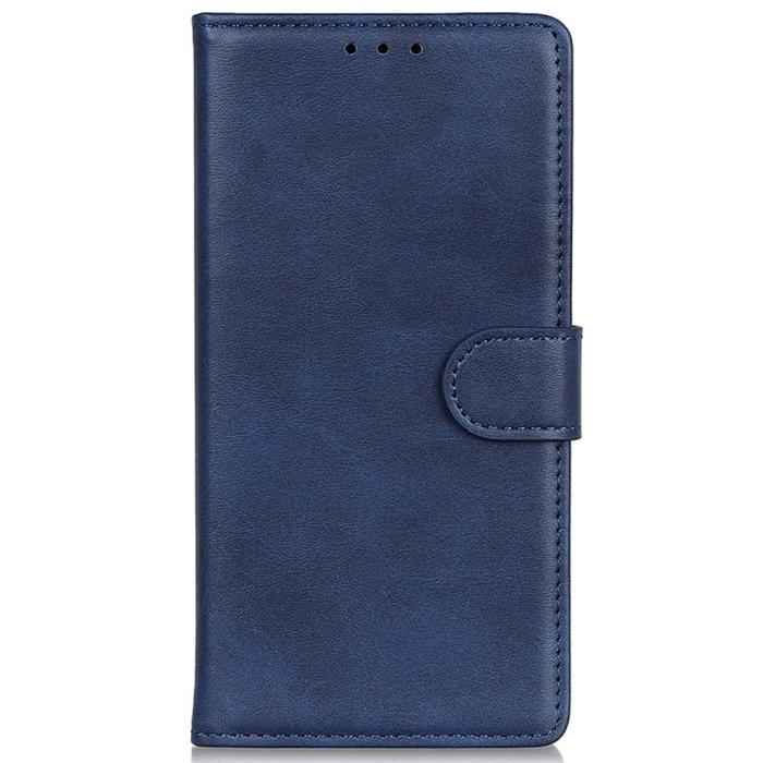 Bild 6,  Samsung Galaxy S24 Fodral Solid Läder Blå - Teknikhallen.se