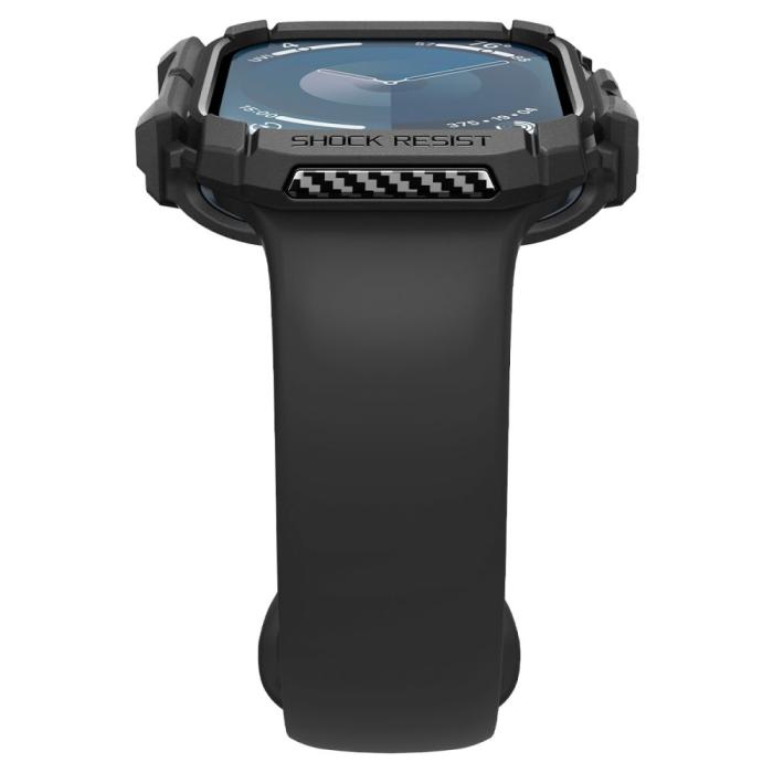 Bild 6, Spigen Spigen Apple Watch 11/10 46 mm Skal Rugged Armor Matt Svart - Teknikhallen.se