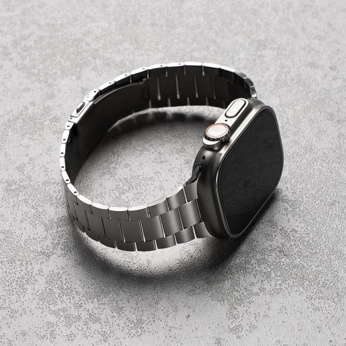 Bild 3, Ringke Ringke Apple Watch 42/44/45/46/49 mm Armband Metal OneAir Silver - Teknikhallen.se