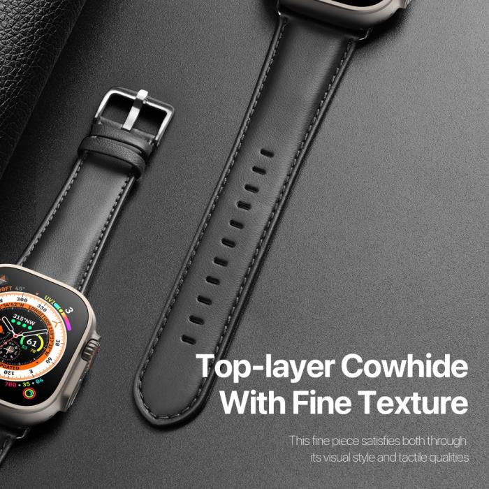 Bild 4, DUX DUCIS DUX DUCIS Apple Watch 38/40/41/42 mm mm Armband Äkta Läder - Teknikhallen.se