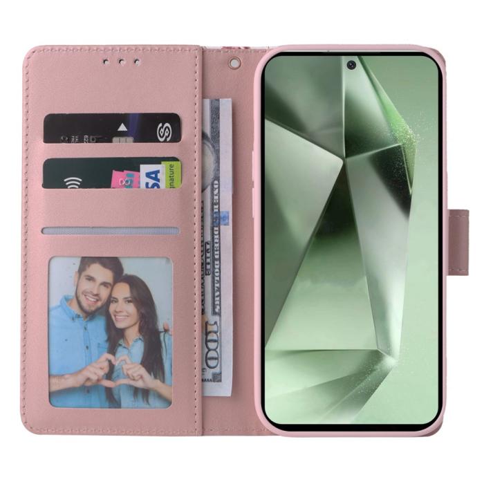 Bild 2,  Samsung Galaxy S24 FE Fodral Marmor Rosa - Teknikhallen.se