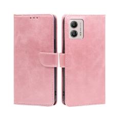  Motorola Moto G13 / G23 / G53 5G Fodral Solid L&auml;der Ros&eacute;guld - Teknikhallen.se
