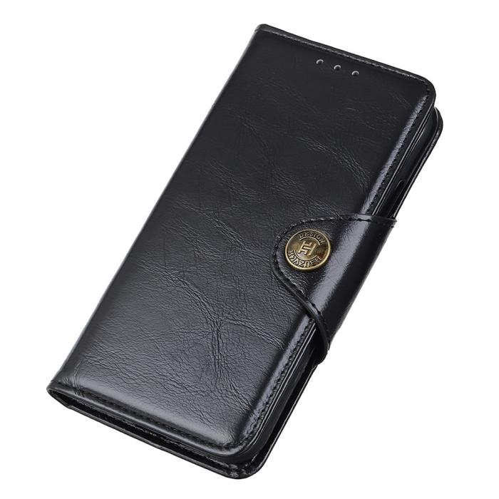 Bild 4,  Motorola Edge 30 Neo 5G Fodral Magnetisk Mässing Svart - Teknikhallen.se