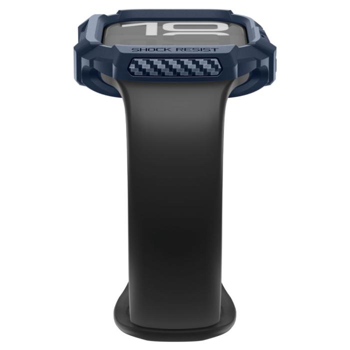 Bild 5, Spigen Spigen Apple Watch 11/10 42 mm Skal Rugged Armor Navy Blue - Teknikhallen.se
