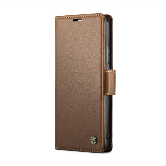 Bild 2, CASEME CASEME Redmi Note 14 Pro/Pro Plus 5G Fodral RFID Läder Brun - Teknikhallen.se