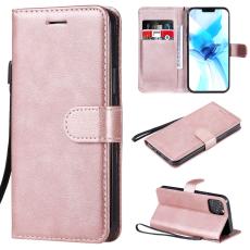  iPhone 12 / 12 Pro - Pl&aring;nboksfodral - Ros&eacute;guld - Teknikhallen.se