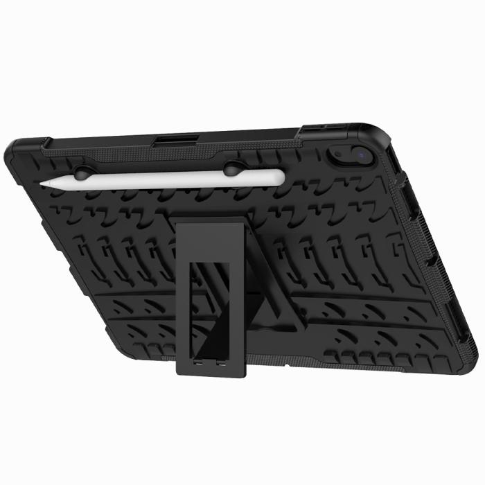 Bild 5,  iPad Air 2026-2020 Skal Rugged Kickstand Armor Svart - Teknikhallen.se
