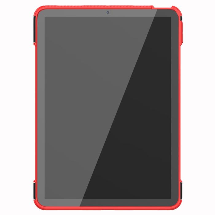 Bild 3,  iPad Air 2026-2020 Skal Rugged Kickstand Armor Röd - Teknikhallen.se