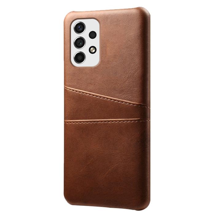 Bild 2,  Samsung Galaxy A53 5G Skal Med Kortfack Brun - Teknikhallen.se