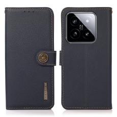 KHAZNEH KHAZNEH Xiaomi 14 Ultra Fodral RFID &Auml;kta L&auml;der Bl&aring; - Teknikhallen.se