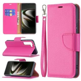  Samsung Galaxy S22 Fodral Litchi Shark Rosa - Teknikhallen.se