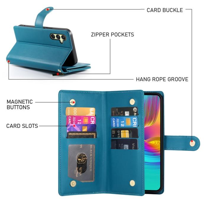 Bild 6,  Samsung Galaxy A16 / A26 5G Fodral Med Kortfack Blå - Teknikhallen.se