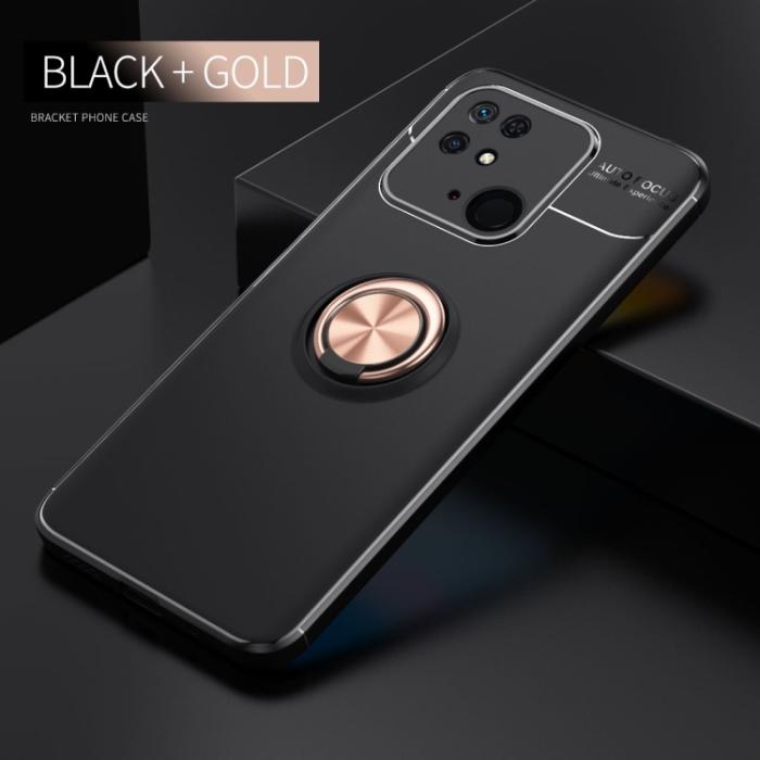 Bild 2,  Xiaomi Redmi 10C Skal Ring Svart/Roséguld - Teknikhallen.se