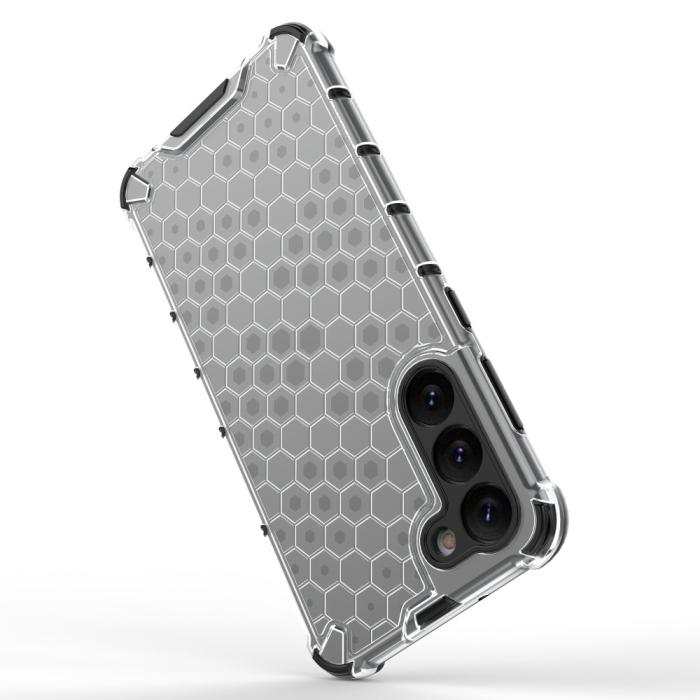 Bild 3,  Samsung Galaxy S23 Plus Skal Honeycomb Hybrid Grå - Teknikhallen.se