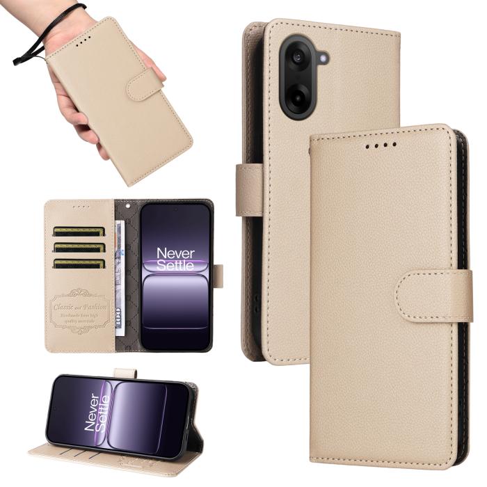 Bild 5,  OnePlus Nord CE5 Plånboksfodral Läder Beige - Teknikhallen.se